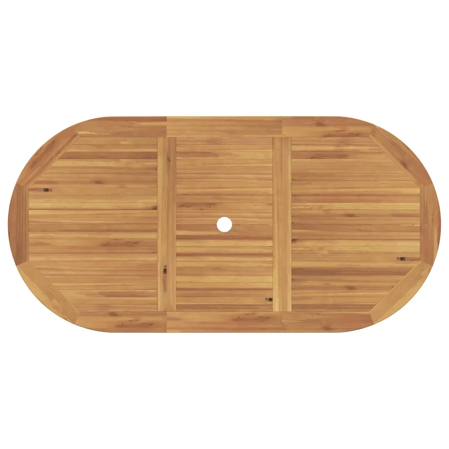 Ensemble de salle à manger pour jardin 7 pcs Marron - 10