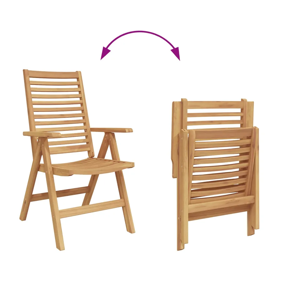 Ensemble de salle à manger pour jardin 7 pcs Marron - 14