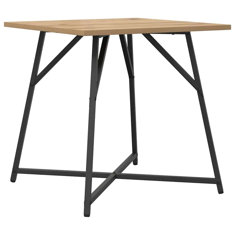 Ensemble de tables d'appoint 2 pc Chêne artisanal et noir - 5