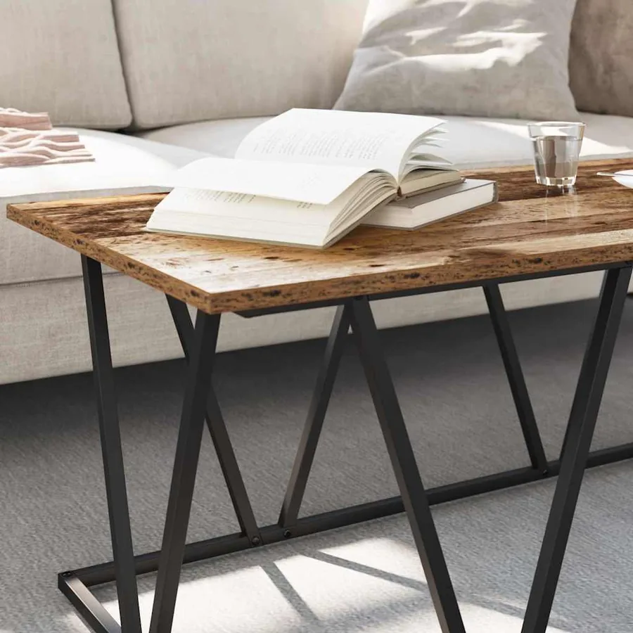Table basse Bois Ancien 100 x 50 x 40 cm - 4