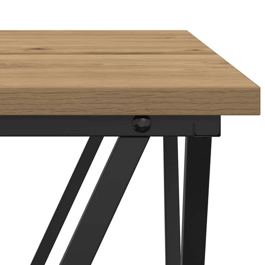 Ensemble de tables d'appoint 2 pcs Chêne artisanal - 7
