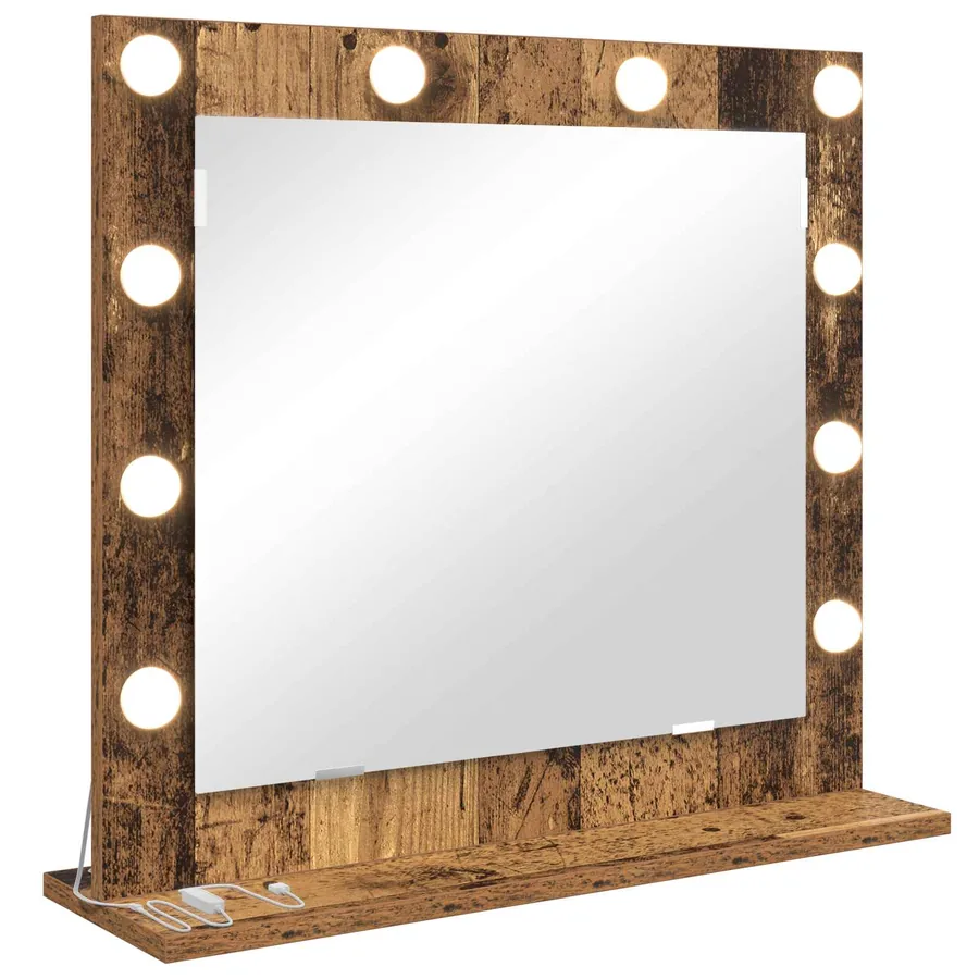 Miroir de vanité Rectangulaire Bois ancien 60 x 55 x 18 cm - 2