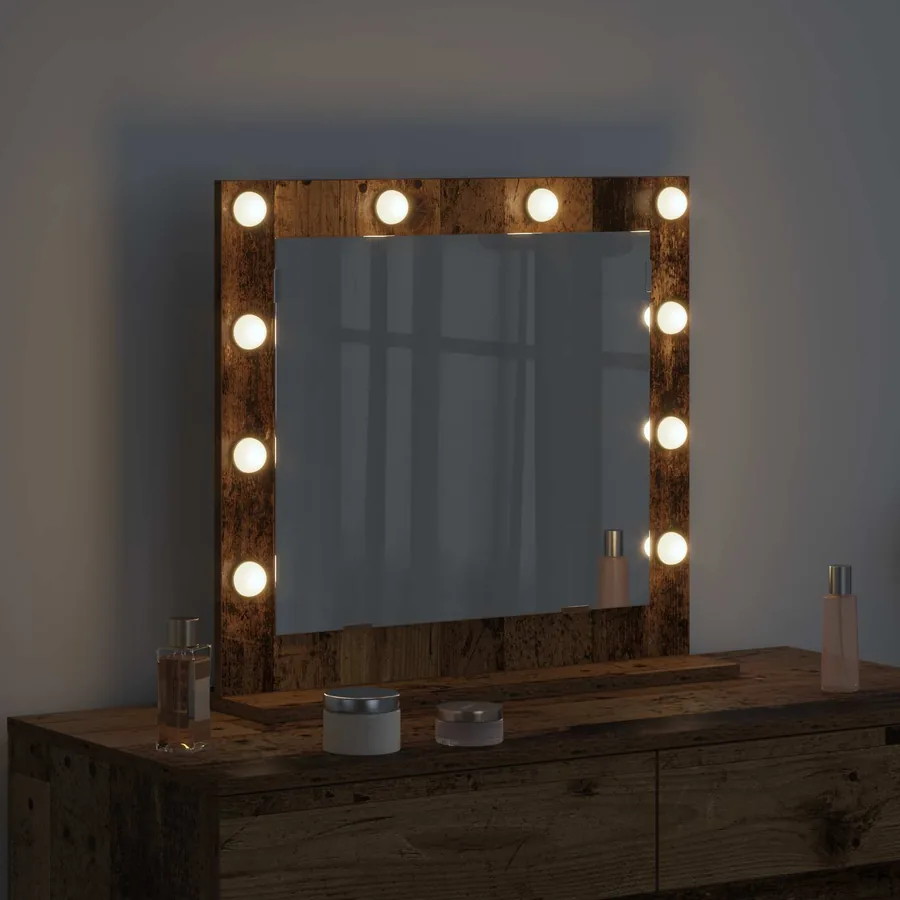 Miroir de vanité Rectangulaire Bois ancien 60 x 55 x 18 cm - 3