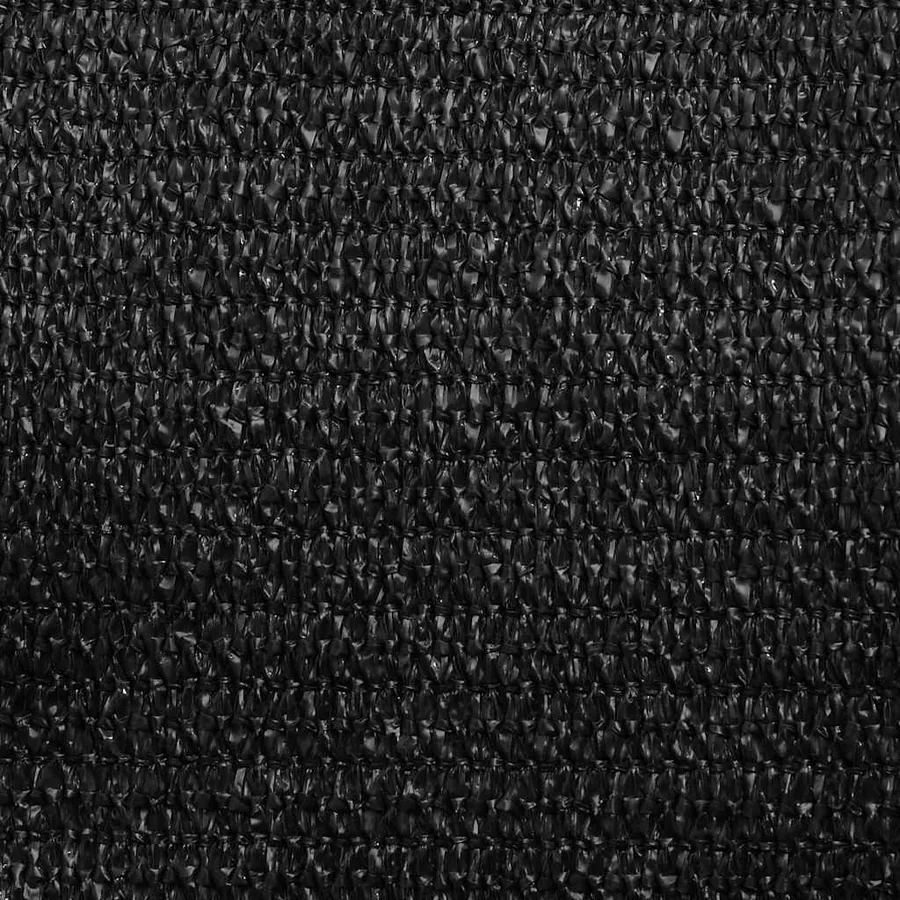 Voile d'ombrage 160 g/m² triangulaire noir 3x4x4 m PEHD - 9