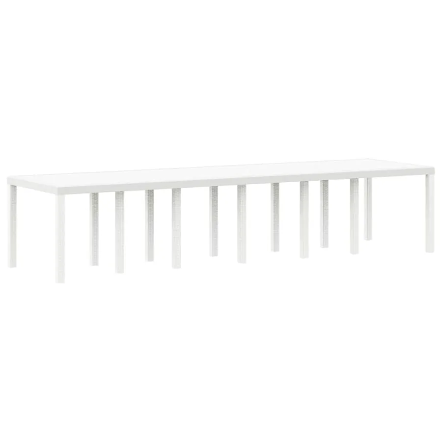 Ensemble de salle à manger pour jardin 13 pcs Blanc Rattan Polt - 4