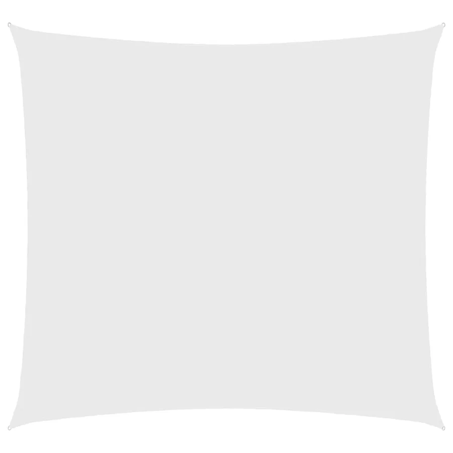 Voile de parasol tissu oxford carré 3x3 m blanc - 2