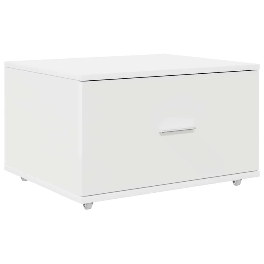 Armoire à tiroirs avec roue Blanc 55 x 45 x 31 cm - 2
