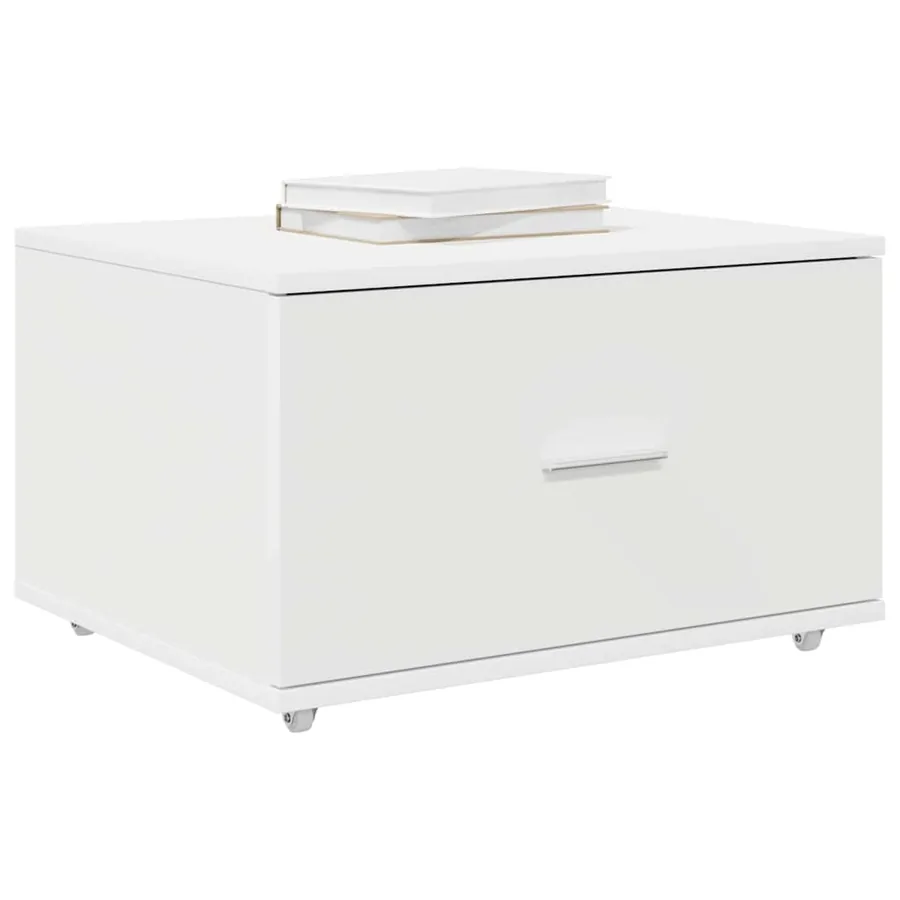 Armoire à tiroirs avec roue Blanc 55 x 45 x 31 cm - 3
