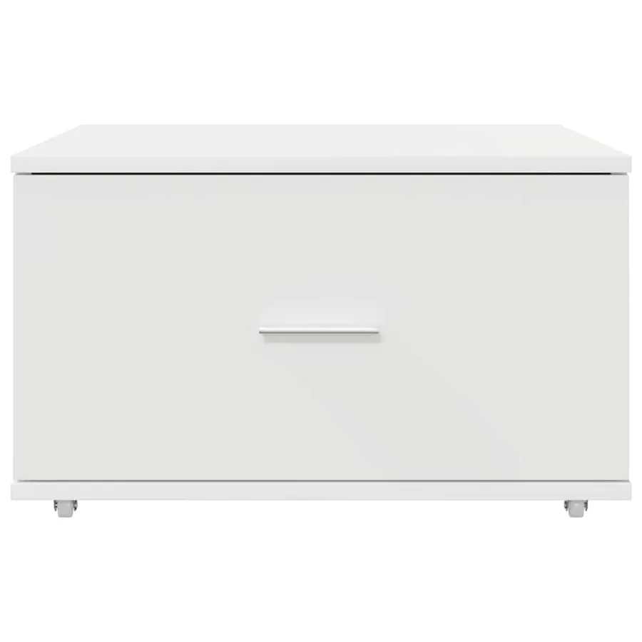 Armoire à tiroirs avec roue Blanc 55 x 45 x 31 cm - 6
