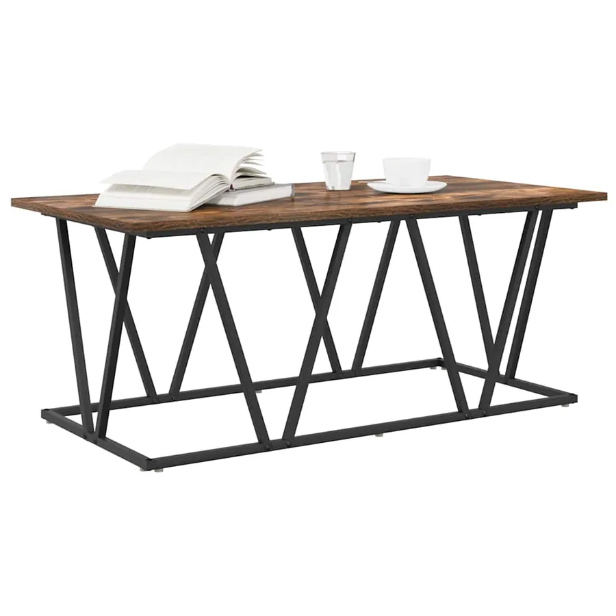 Table basse Chêne fumé 100 x 50 x 40 cm - 3