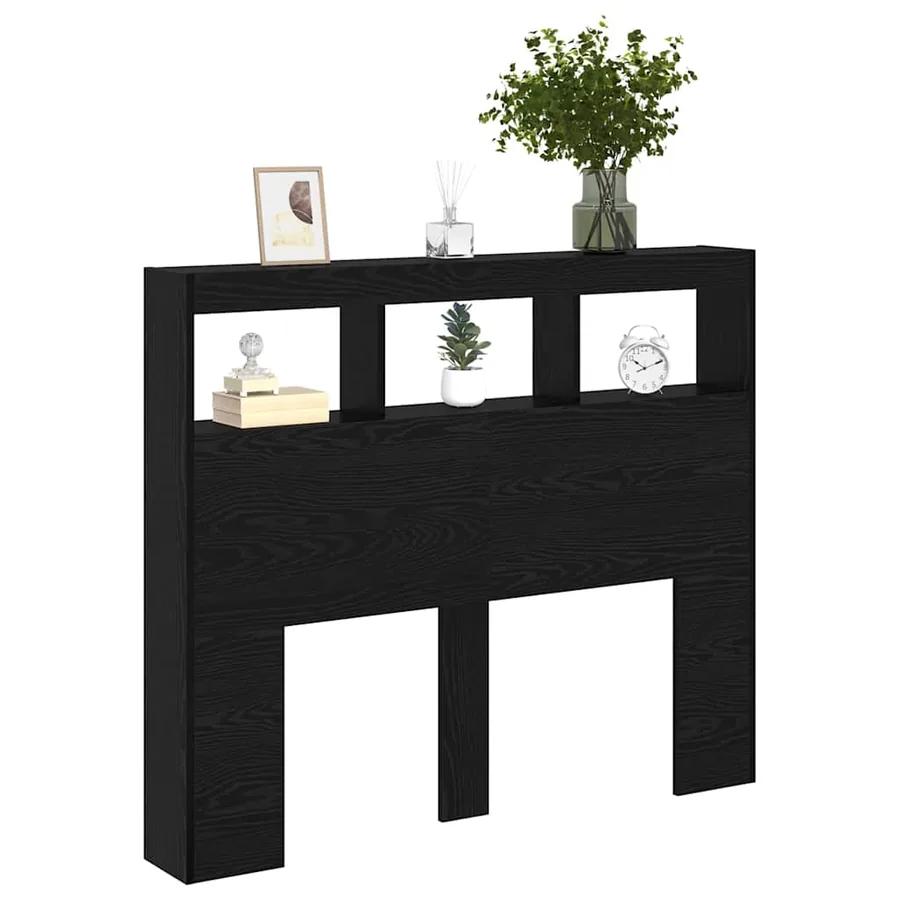 Tête de lit Chêne noir 120 x 17 x 102 cm Bois d'ingénierie - 3
