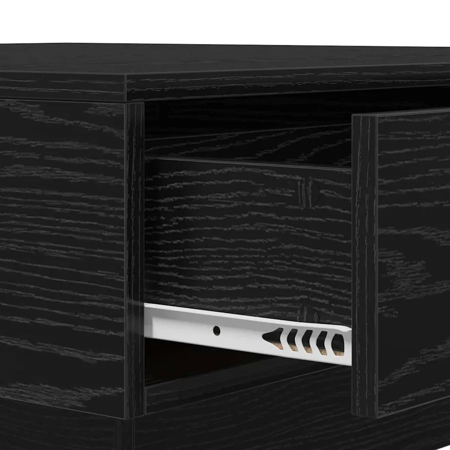Table basse Chêne noir 90 x 90 x 28 cm Bois d'ingénierie - 9