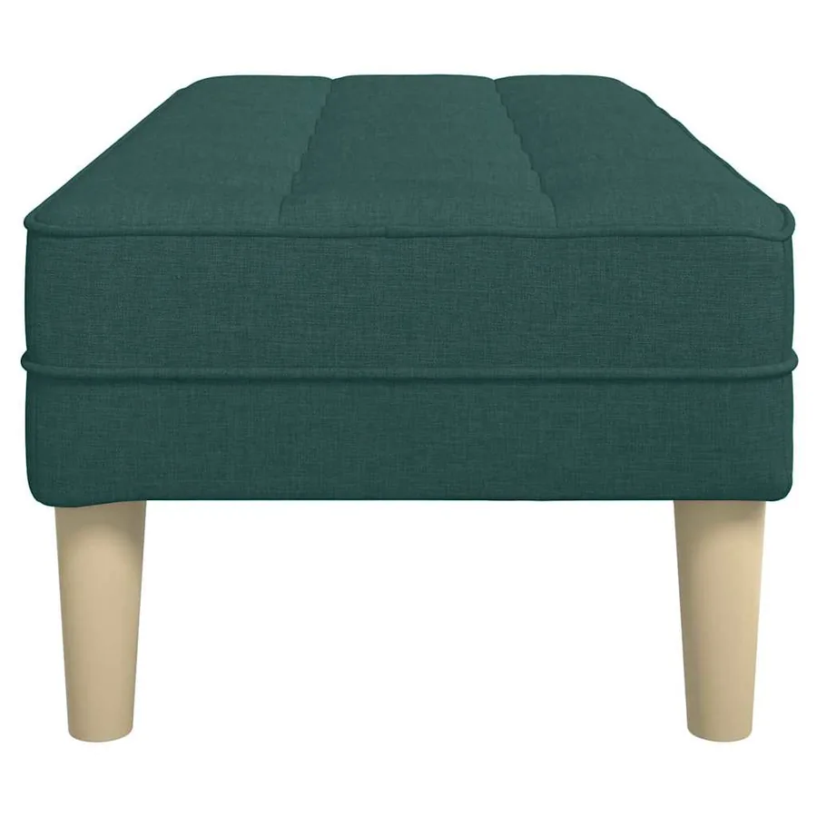 banc avec coussin Vert foncé 113 x 57 x 39 cm tissu - 5