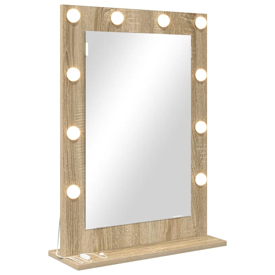 Miroir de vanité Rectangulaire Chêne Sonoma 70 x 50 x 18 cm - 2