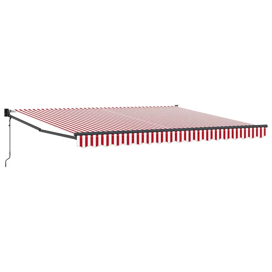 Auvent rétractable Rouge et Blanc 400 × 300 cm - 2