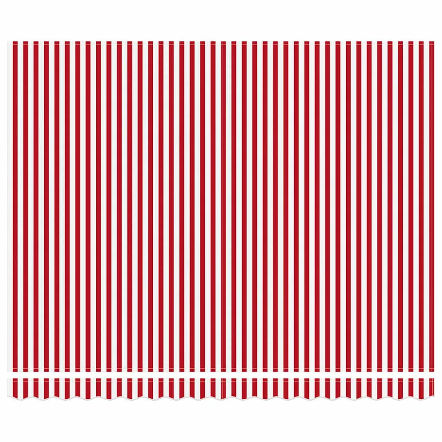 Auvent rétractable Rouge et Blanc 400 × 300 cm - 6