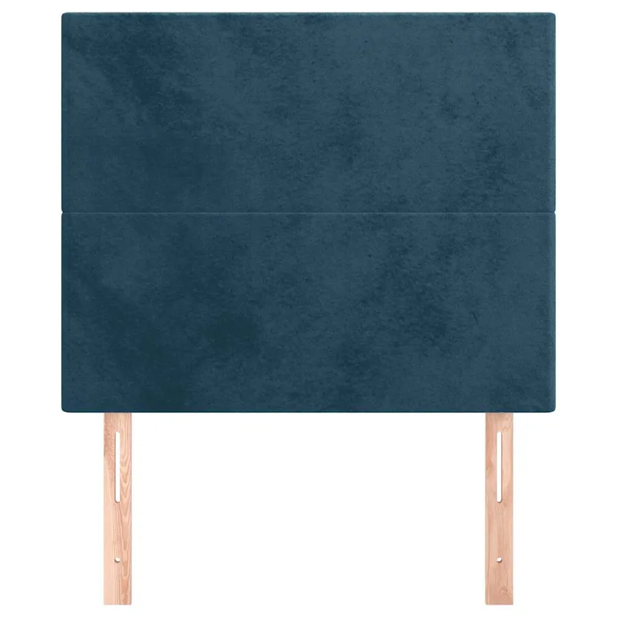 Tête de lit Bleu foncé 90x5x118/128 cm Velours - 3