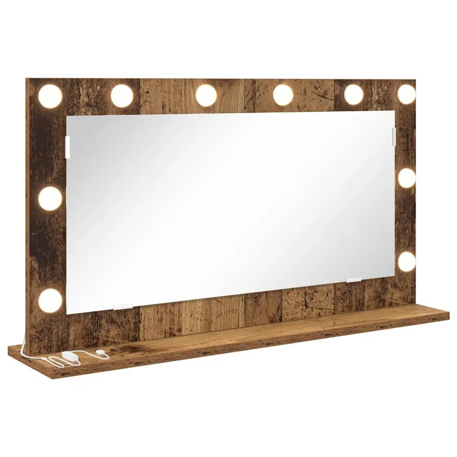 Miroir de vanité Rectangulaire Bois ancien 80 x 45 x 18 cm - 2