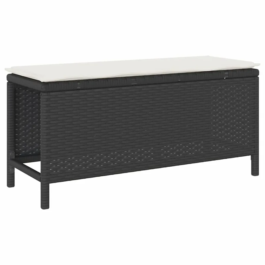 Ensemble de salle à manger pour jardin Noir polyrotin - 5
