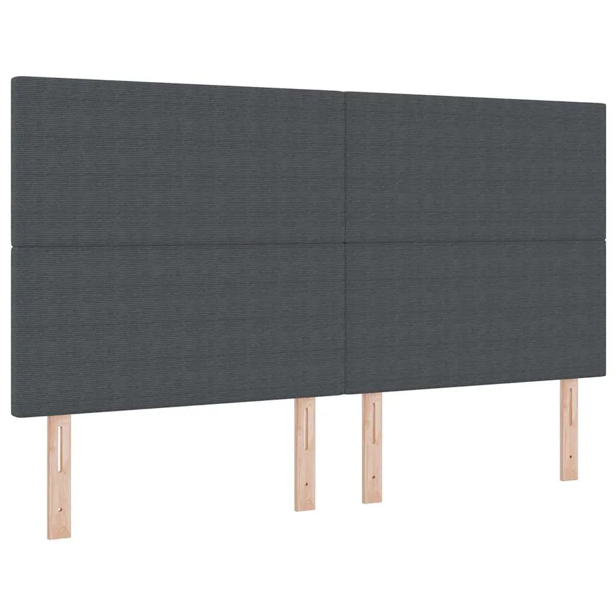 Lit à ressort LED Gris foncé et blanc 180 x 200 cm - 7