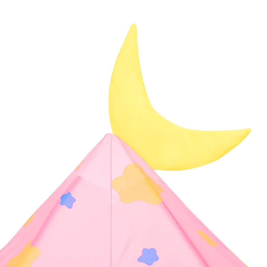 Tente de jeu pour enfants avec 250 balles Rose 301x120x128 cm - 8