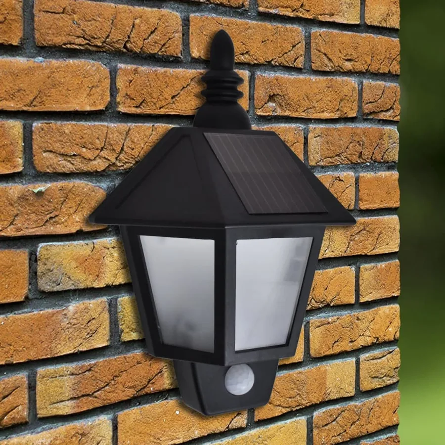 Solar wall lights 2 pcs with motion sensor black - 2