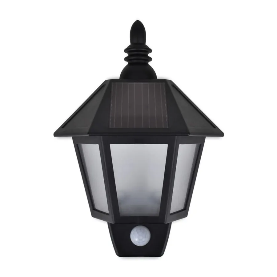 Solar wall lights 2 pcs with motion sensor black - 4