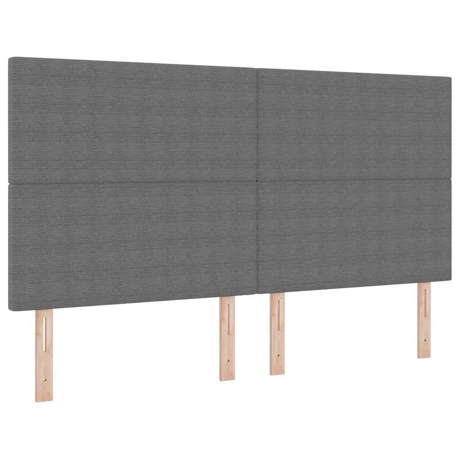 Lit à ressorts Gris clair et blanc 180 x 200 cm - 6
