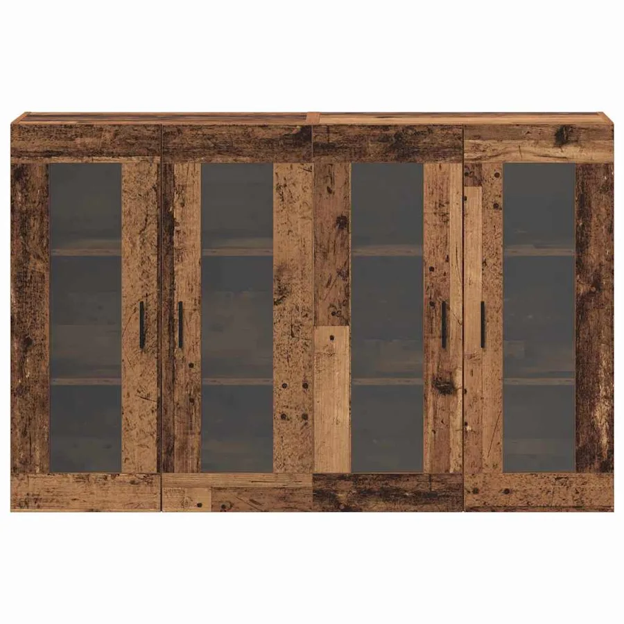 Armoires Murailles 2 pcs Bois ancien 69,5 x 34 x 90 cm - 6
