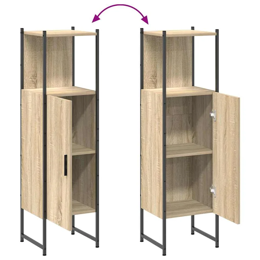 Ensemble de mobilier de salle de bain avec étagère 3 pcs Marron - 13