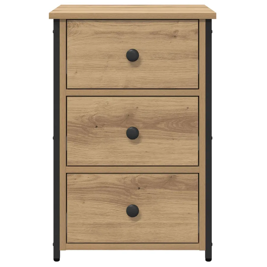 Cabinet de chevet Marron 40 x 36 x 60 cm Bois Recyclé Solide - 6