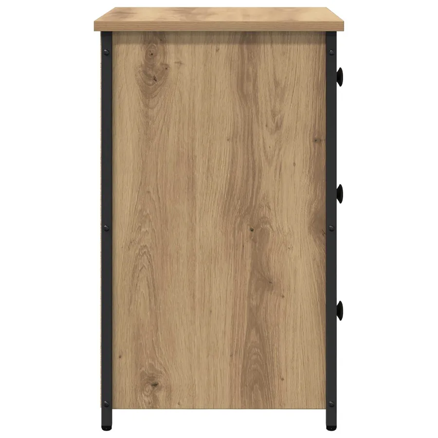 Cabinet de chevet Marron 40 x 36 x 60 cm Bois Recyclé Solide - 7