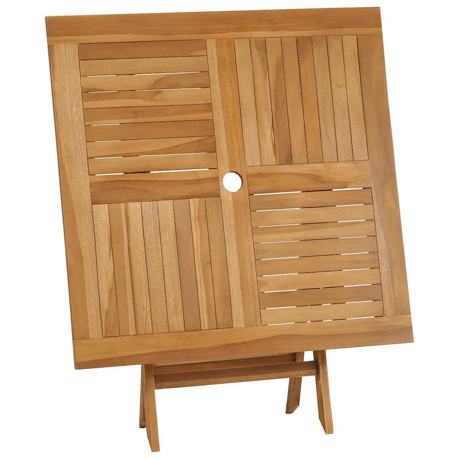 Salon de jardin 5 pcs Bois de teck massif - 5