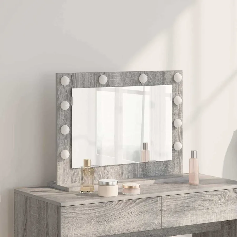 Miroir de vanité Rectangulaire Gris Sonoma 60 x 45 x 18 cm