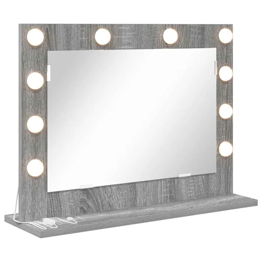 Miroir de vanité Rectangulaire Gris Sonoma 60 x 45 x 18 cm - 2
