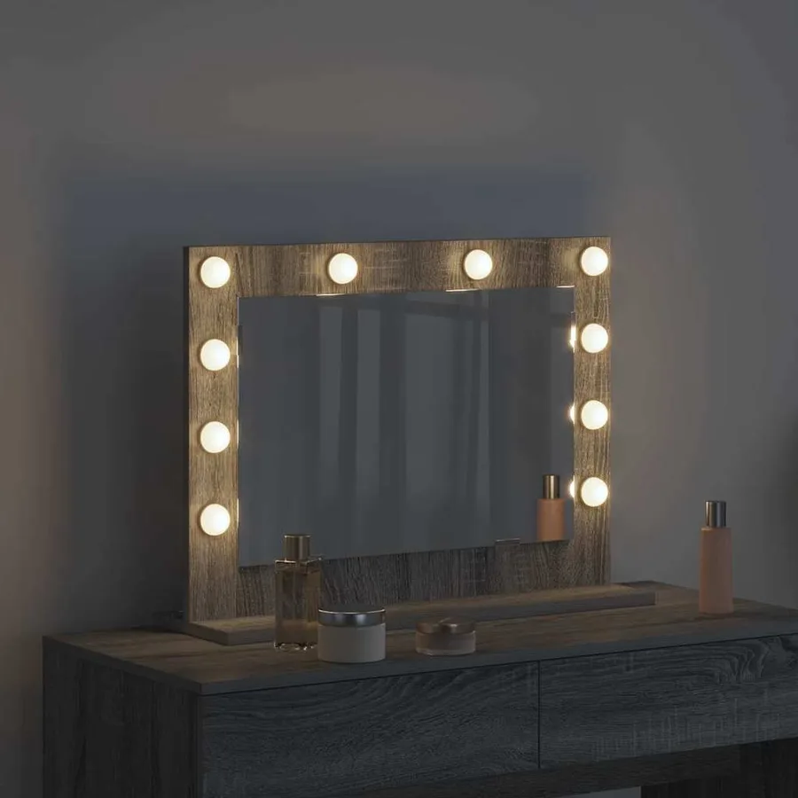 Miroir de vanité Rectangulaire Gris Sonoma 60 x 45 x 18 cm - 3