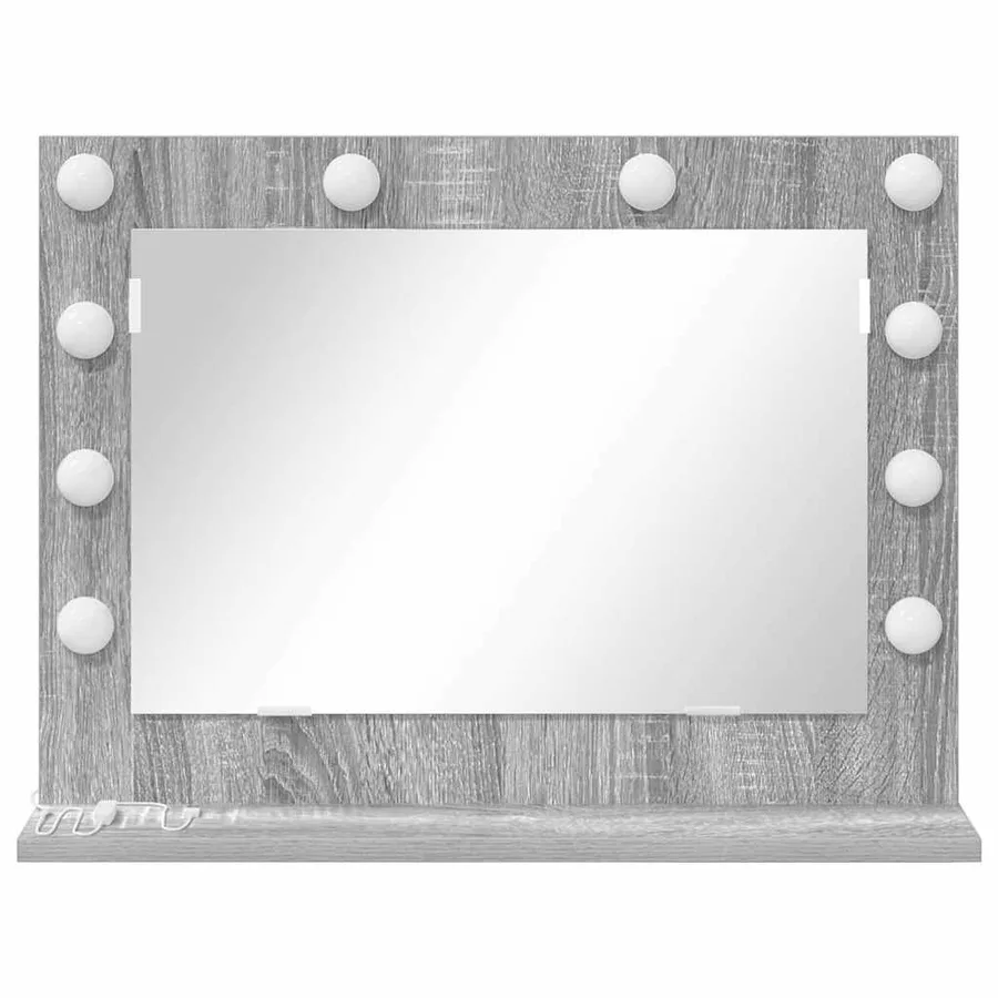 Miroir de vanité Rectangulaire Gris Sonoma 60 x 45 x 18 cm - 4