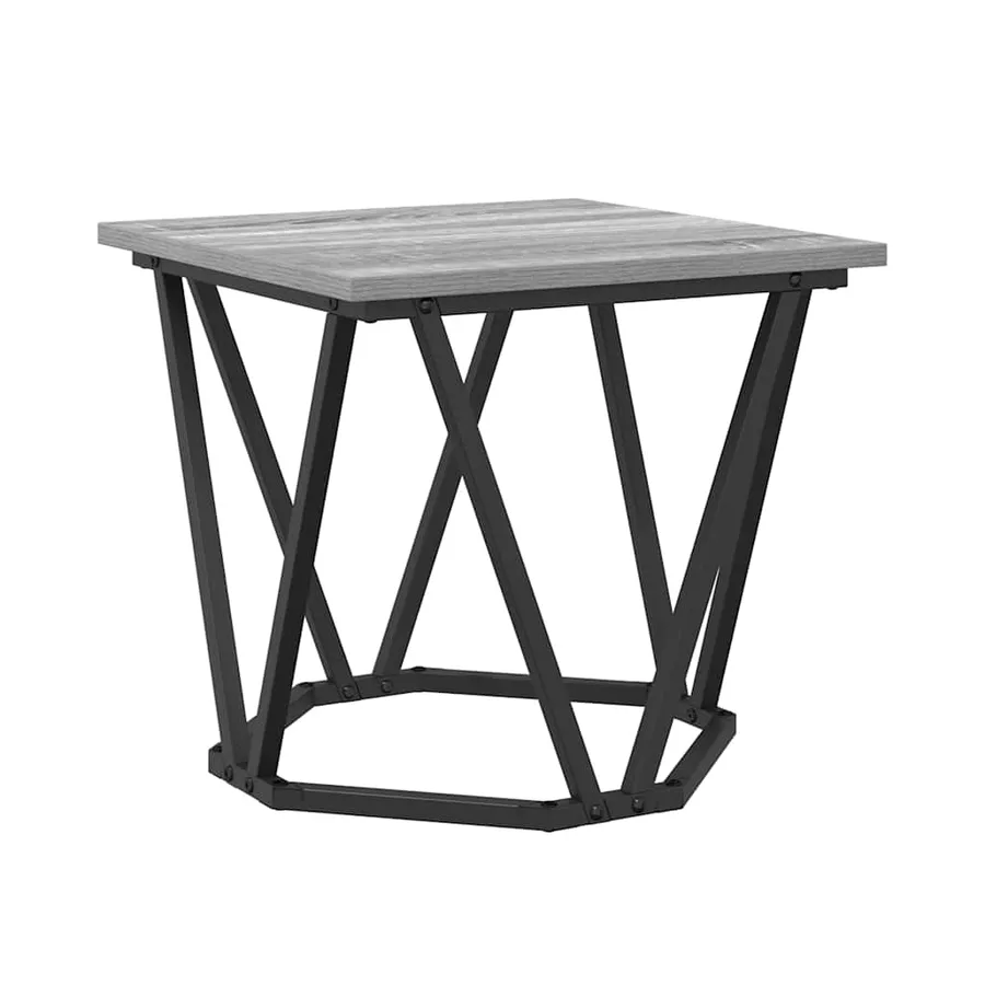 Ensemble de tables d'appoint 2 pcs Gris Sonoma - 6