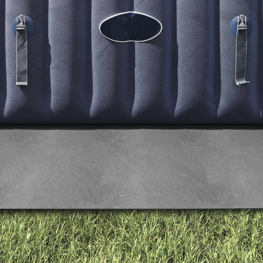 Tapis de piscine Gris clair 396 x 396 x 0,1 cm Tissu non tissé - 4