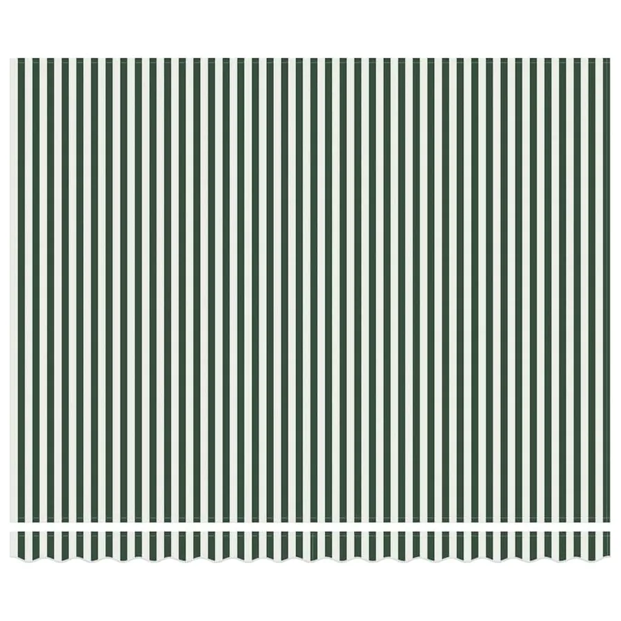 Auvent rétractable Vert et blanc 400 × 300 cm - 6