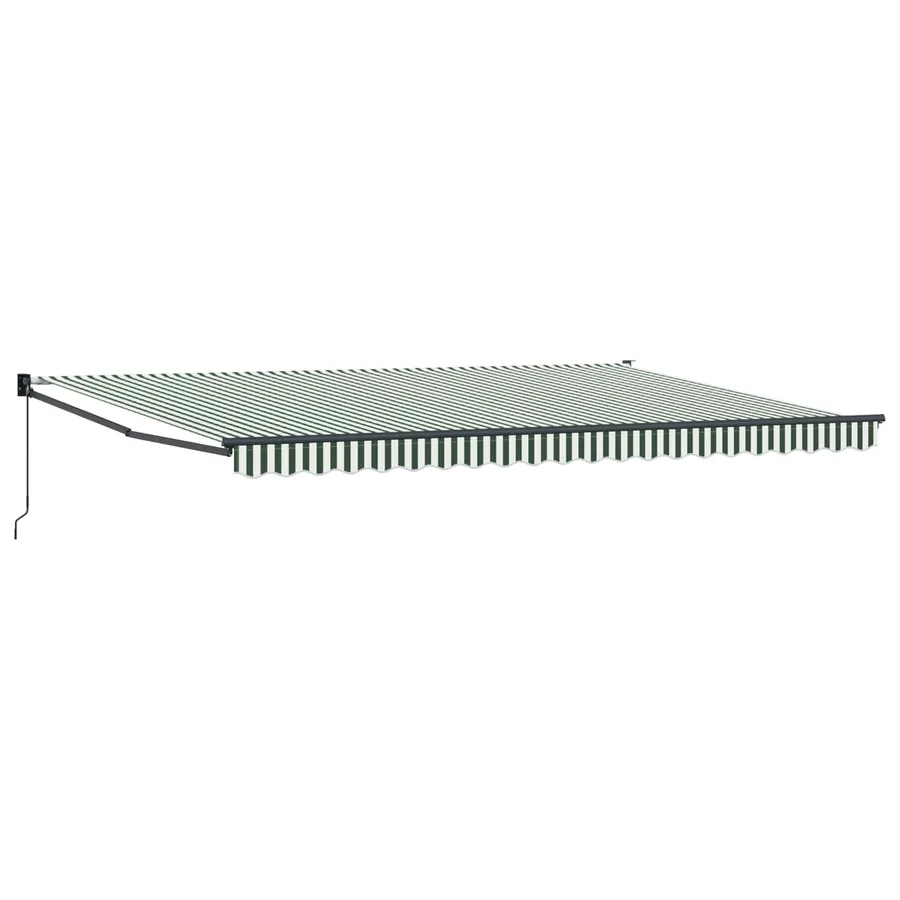 Auvent rétractable Vert 500 × 300 cm - 2