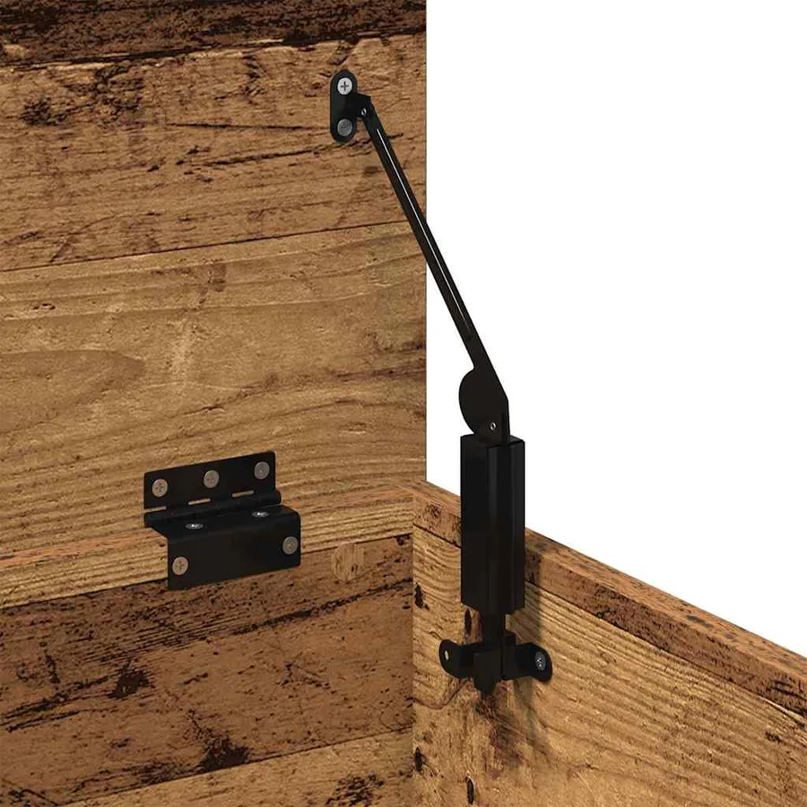 Boîte de Rangement avec stockage Bois Ancien 60 x 35 x 35 cm - 9