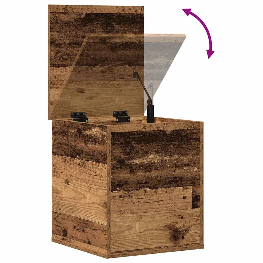 Boîte de Rangement avec stockage Bois Ancien 40 x 42 x 46 cm - 10