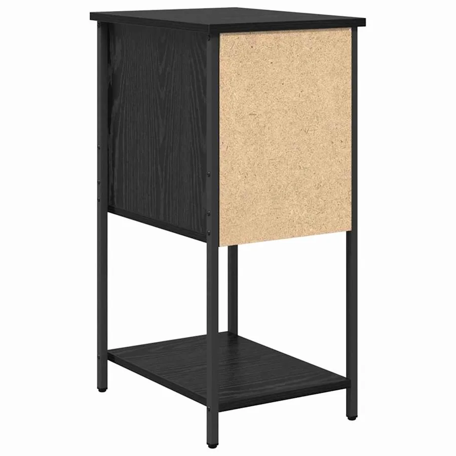 Cabinet de chevet avec tiroir 2 pcs Chêne noir 32 x 42 x 70 cm - 9