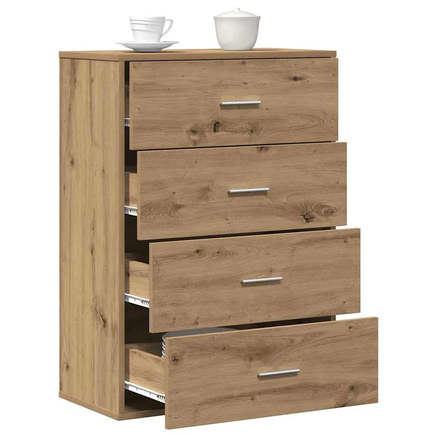 Buffet Chêne artisanal 60 x 31 x 84 cm Bois d'ingénierie - 3