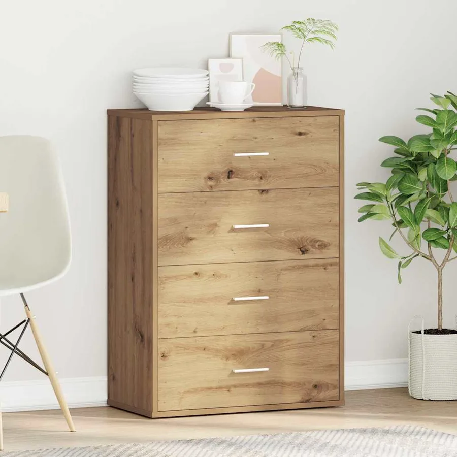 Buffet Chêne artisanal 60 x 31 x 84 cm Bois d'ingénierie - 4
