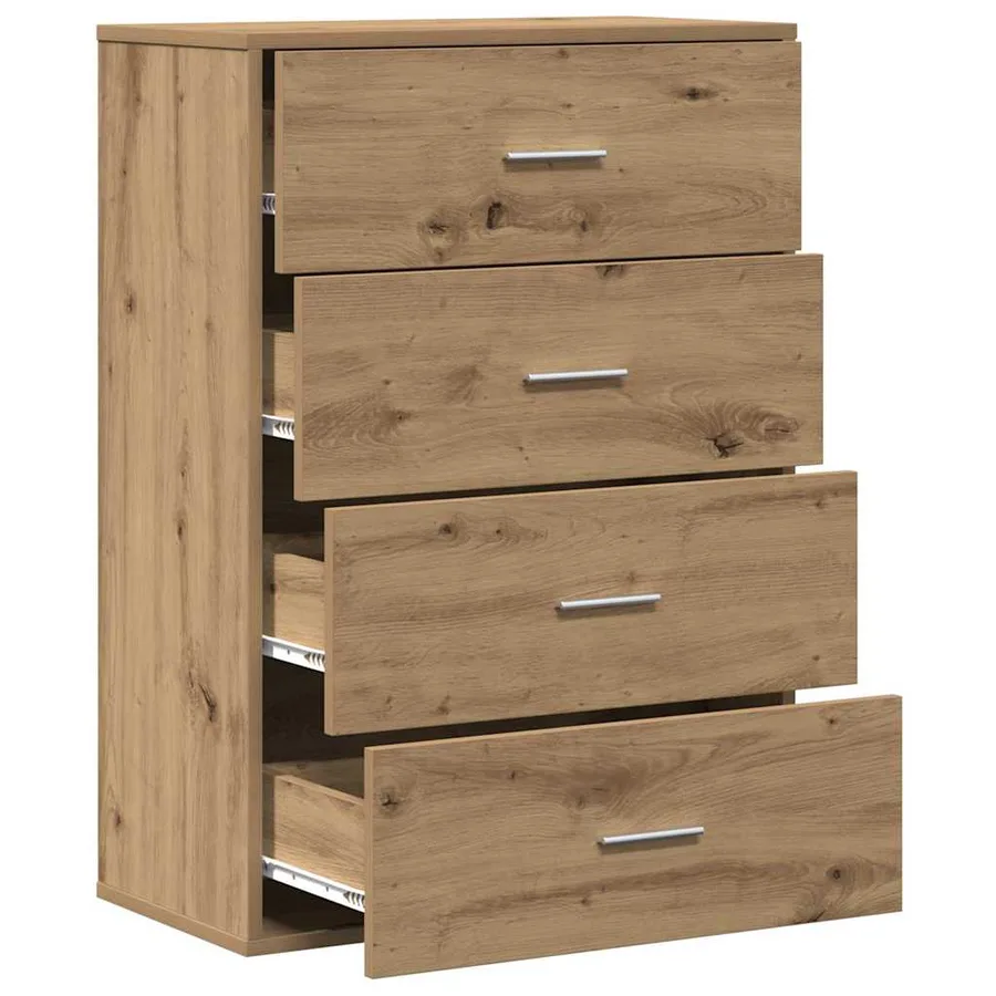 Buffet Chêne artisanal 60 x 31 x 84 cm Bois d'ingénierie - 5