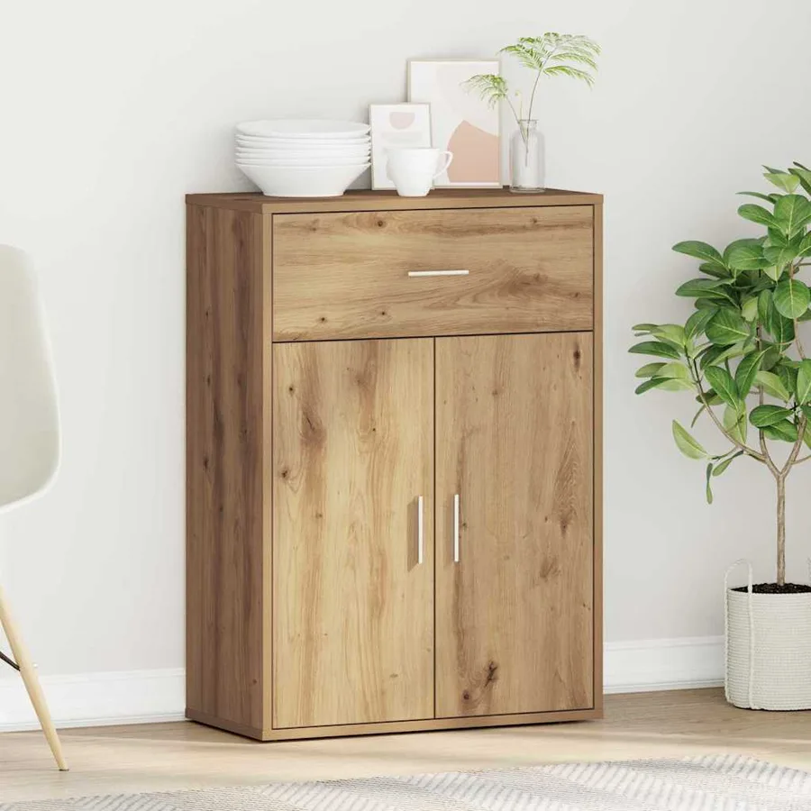Buffet Chêne artisanal 60 x 30 x 84 cm Bois d'ingénierie - 4