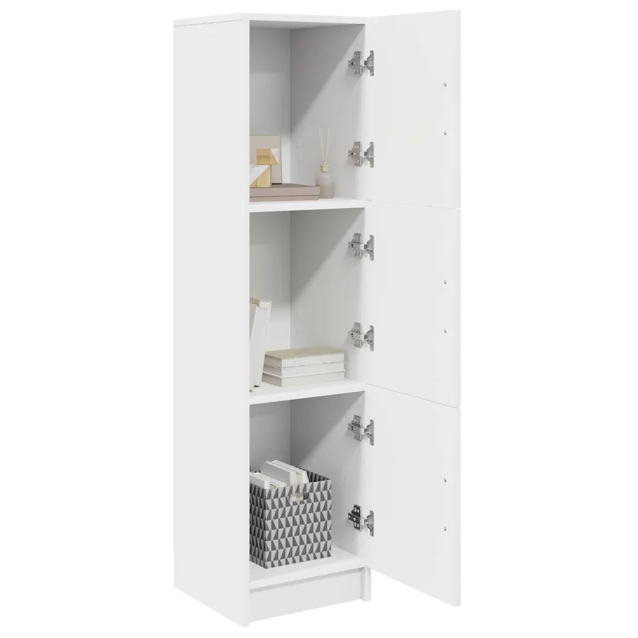 Haut Armoire Blanc 31.5 x 32 x 122.5 cm - 3