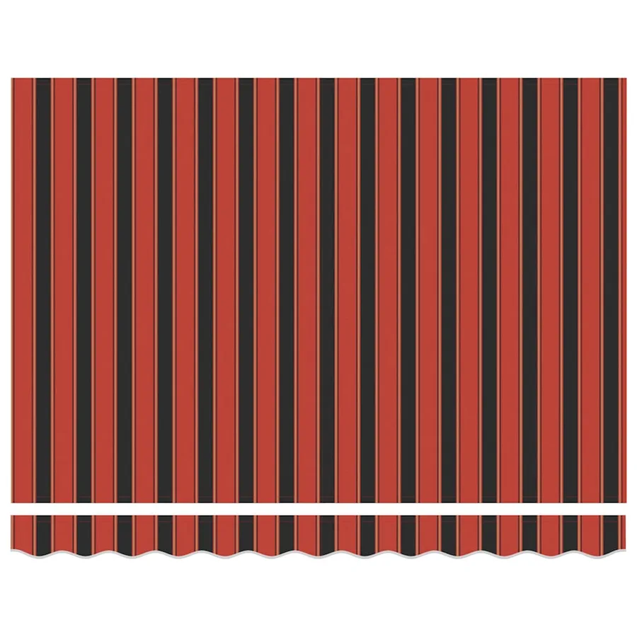 Cadre d'auvent Orange et Noir 300 x 200 cm - 6